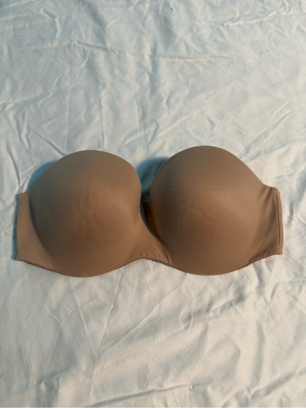 Victoria's Secret Strapless Molded Bra in Tan